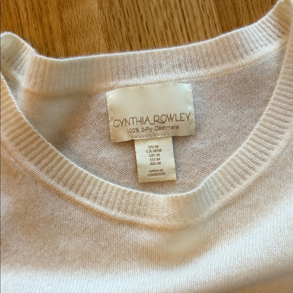 Classic Blue Striped Women's Sweater cashmere - Picture 2 of 4